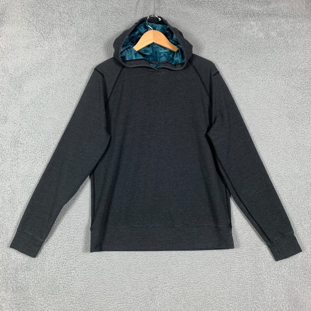 Lululemon Pave Hoodie Men's‎ Large Gray Pullover Tech Terry Training Athleisure